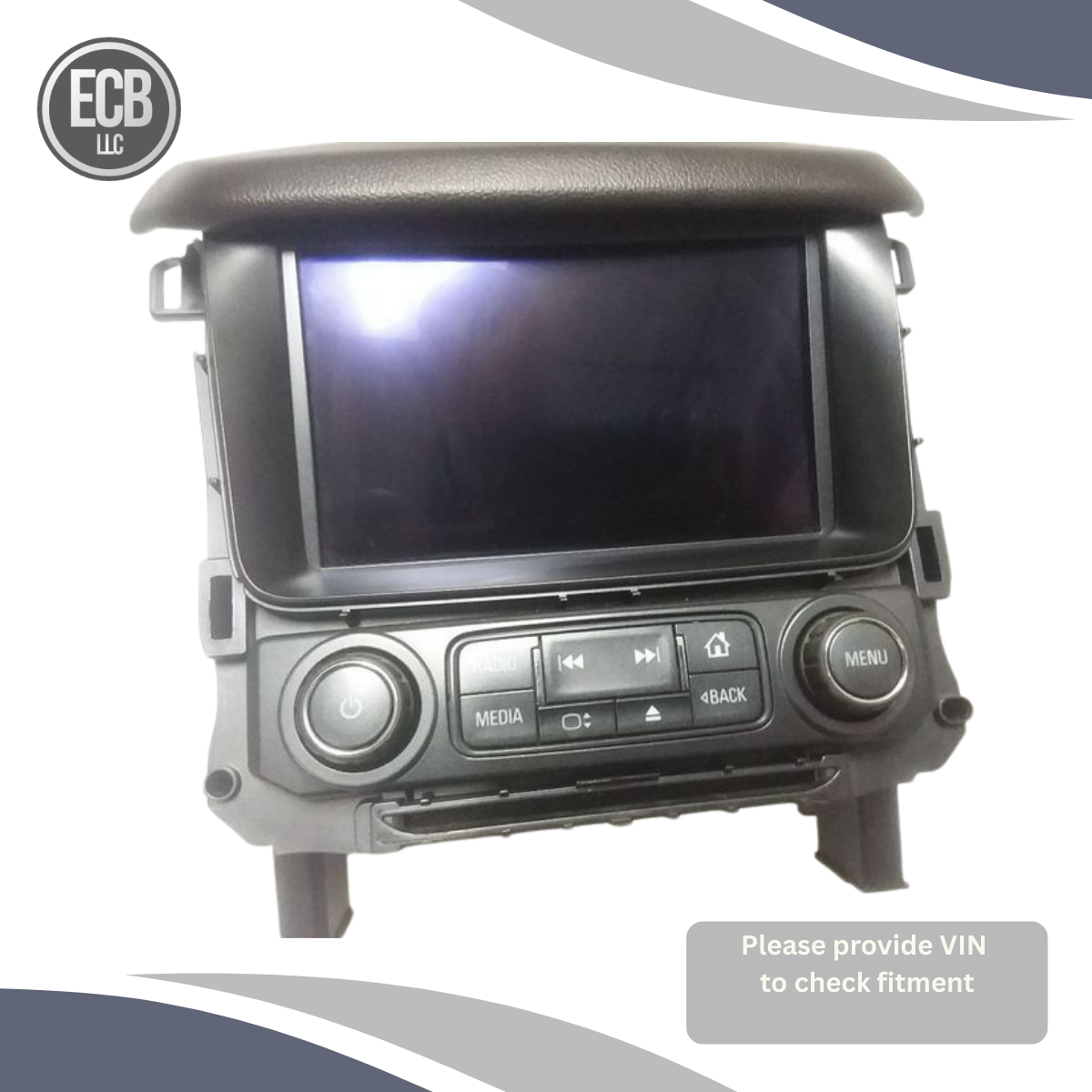 2016 Chevrolet Tahoe Radio Control Panel with Display Screen ID OEM — view 1