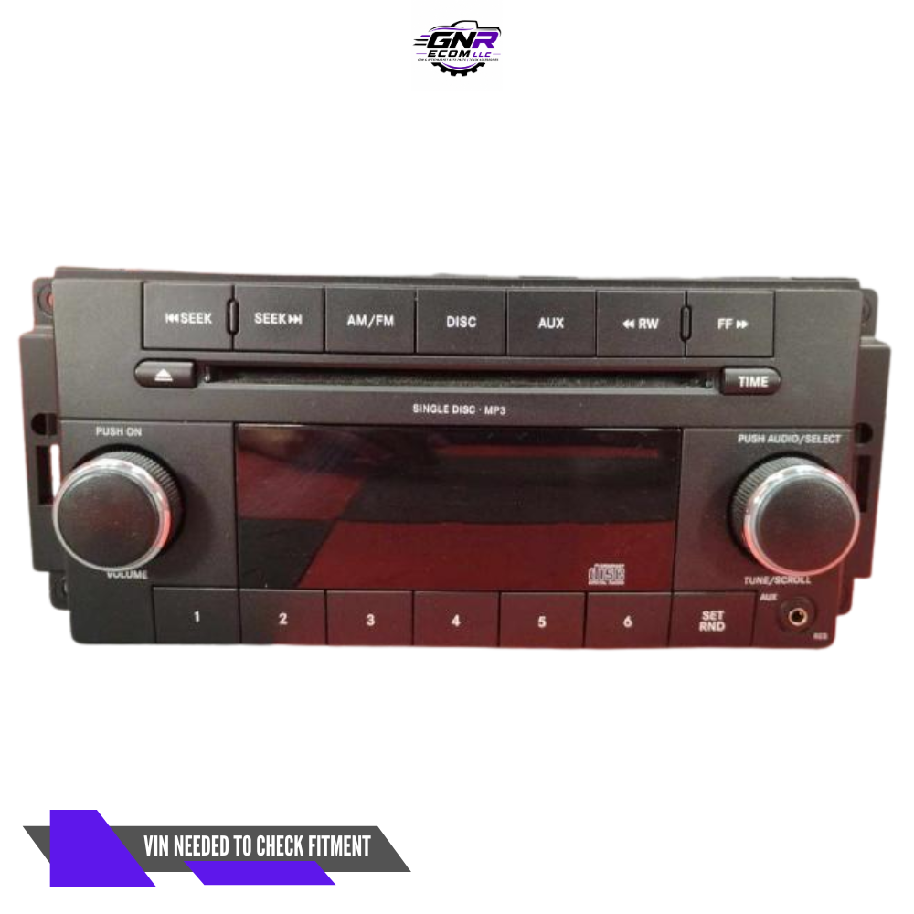 2011–2012 Dodge Caliber AM FM CD MP3 Radio Receiver RES OEM — view 1
