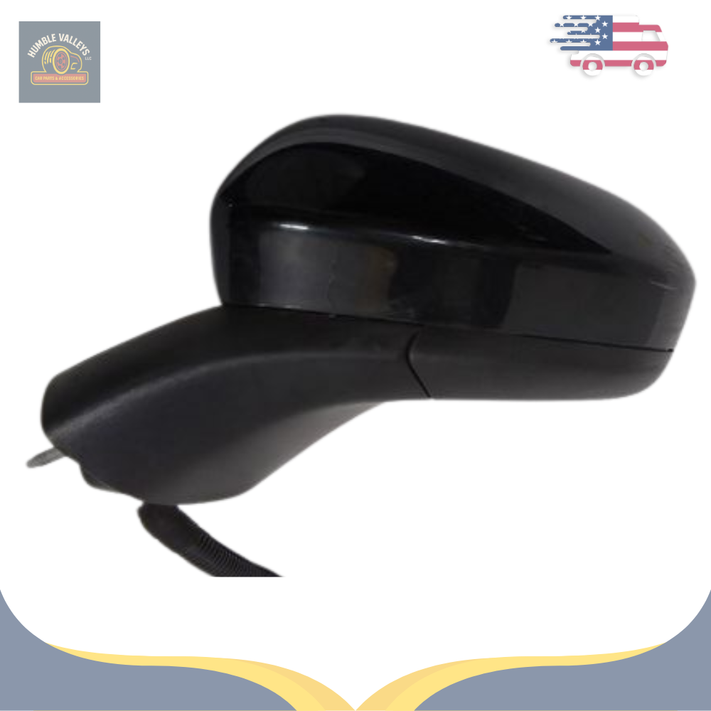2019–2020 Ford Fusion Left Driver Side View Door Mirror with Blind Spot Black OEM — view 1