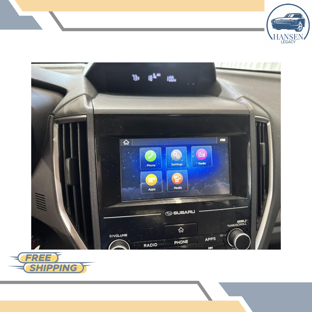 2020–2023 Subaru Impreza Radio/Receiver & Display Screen without Navi 21 22 OEM — view 1