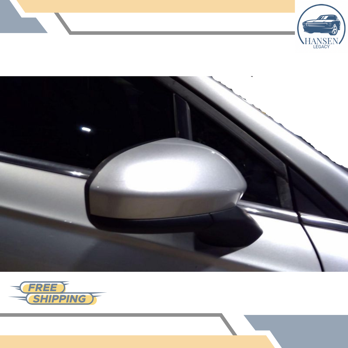 2016–2020 Ford Fusion Right Passenger Side Power Door Mirror Silver RH 17 18 19 — view 4