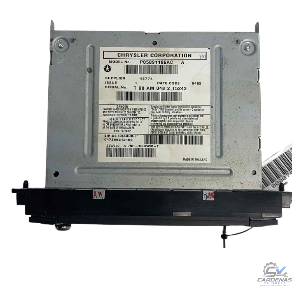 2012 Jeep Liberty AM FM CD AUX DVD Navigation Radio RHB W SATELLITE OEM 12 — view 2