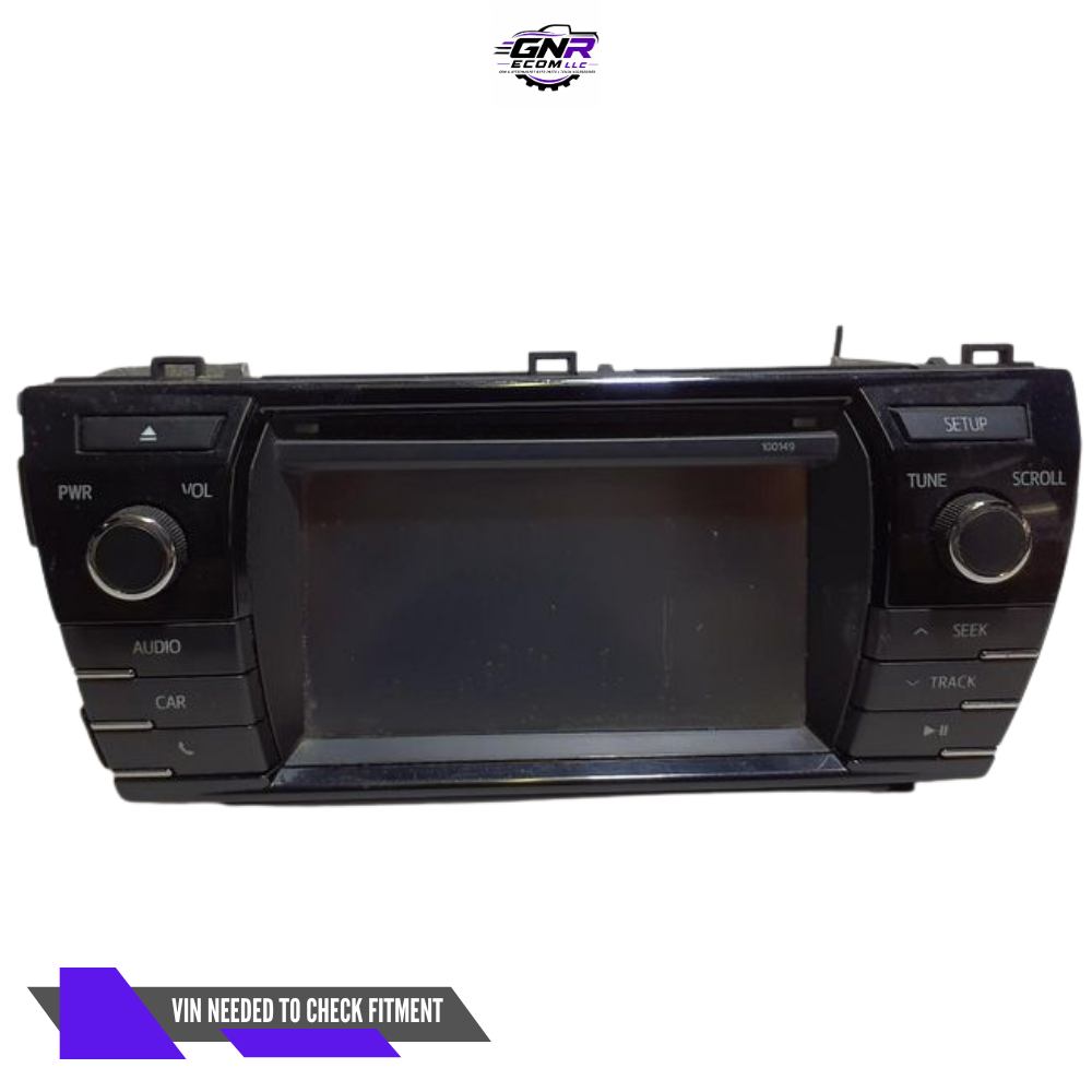 2014–2016 Toyota Corolla Touchscreen Display & Receiver OEM — view 2