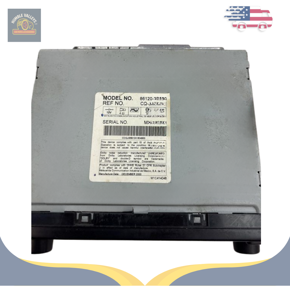 2000–2002 Toyota Celica Radio Receiver with CD Cassette ID A56814 OEM — view 4