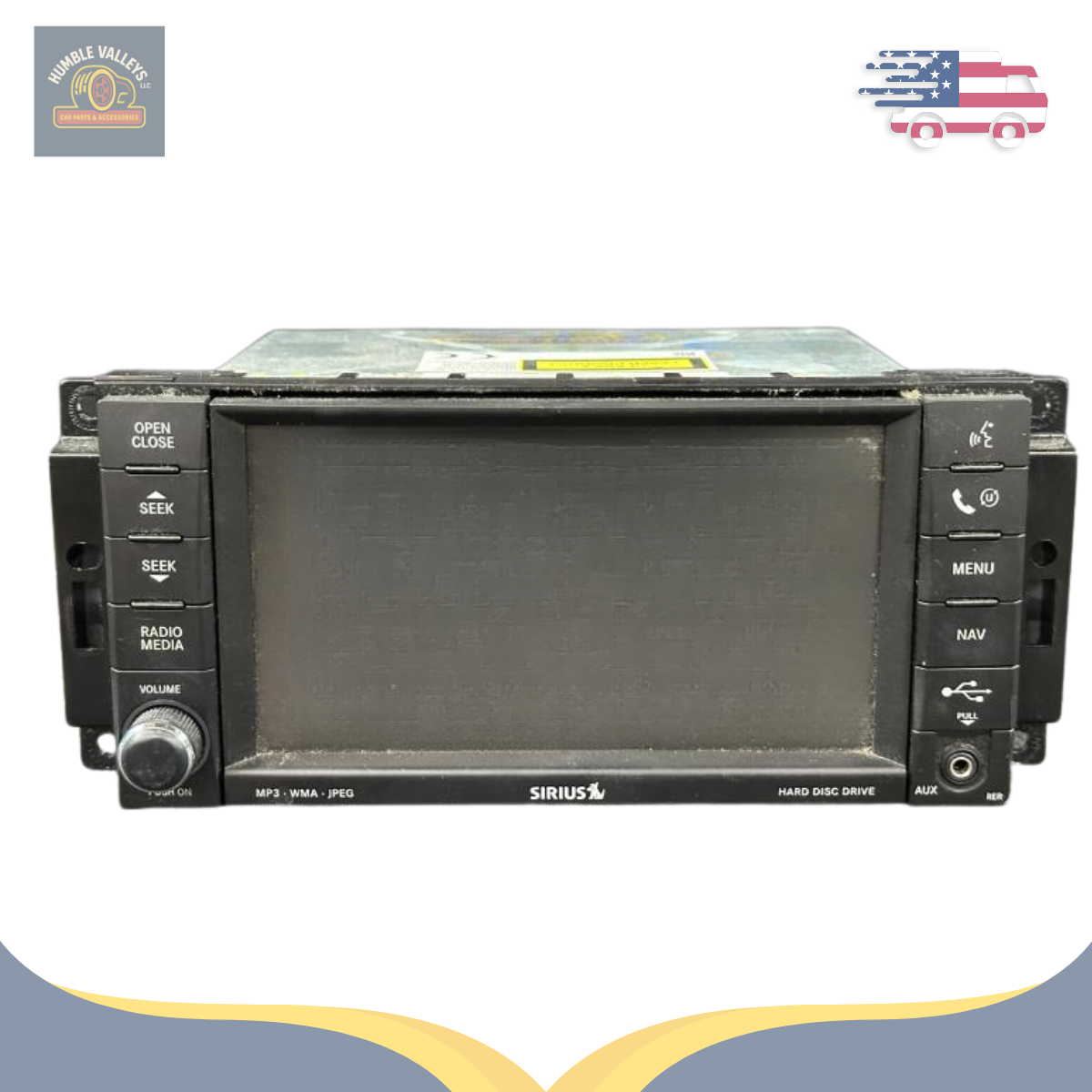 2008–2010 Jeep Commander Dodge Durango Dakota Radio Receiver RER with Nav-HDD-MP3 — view 1