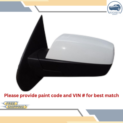 2014–2019 Chevrolet Silverado 1500 Driver Left Door Mirror White without Turn Signals LH — view 1