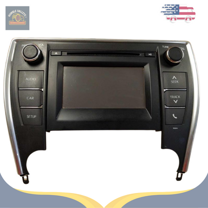 2016–2017 Toyota Camry CD Player Radio with Dash Display Screen 100614 OEM — view 1