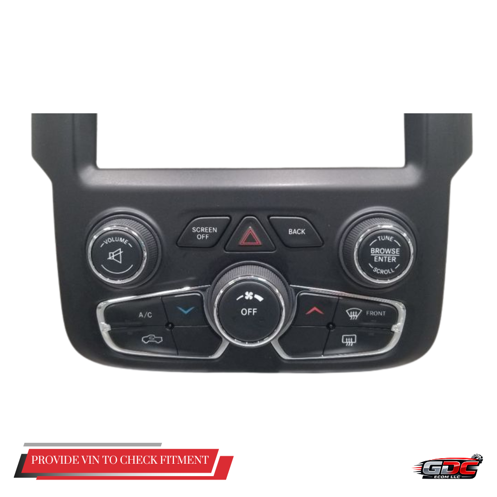 2013–2023 Dodge Ram 1500 2500 3500 A/C AC Heater Temperature Controls Bezel OEM — view 3