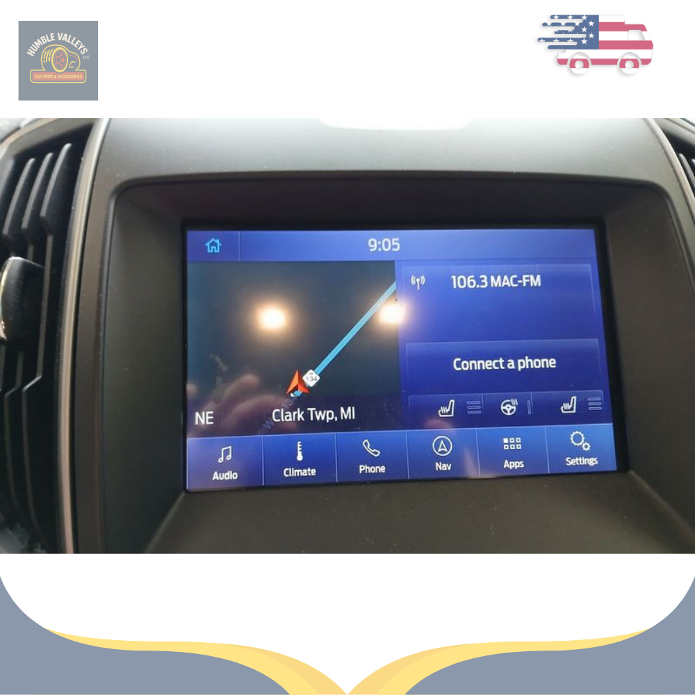 2019–2020 Ford Edge Front Center Dash Mounted Information Display Screen OEM — view 2