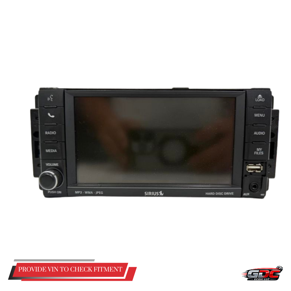 2011–2014 Chrysler 200 Radio Display Receiver AM FM CD DVD SAT OEM P05064677AG — view 1