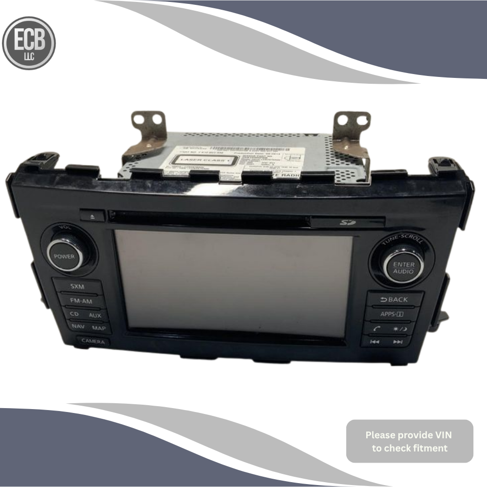 2015 Nissan Altima AM-FM-CD Satellite Navigation Radio Receiver OEM — view 1