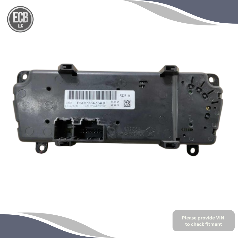 2014–2018 Jeep Wrangler Heater AC Temperature Control OEM — view 3