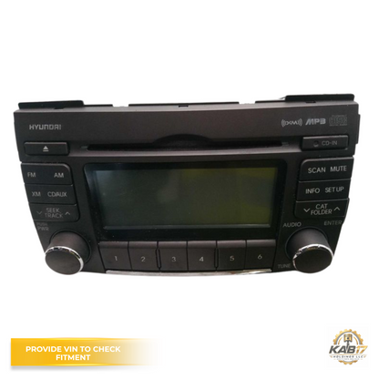 2009–2010 Hyundai Sonata Radio Receiver Display AM FM CD XM OEM 96185-3K100 — view 2
