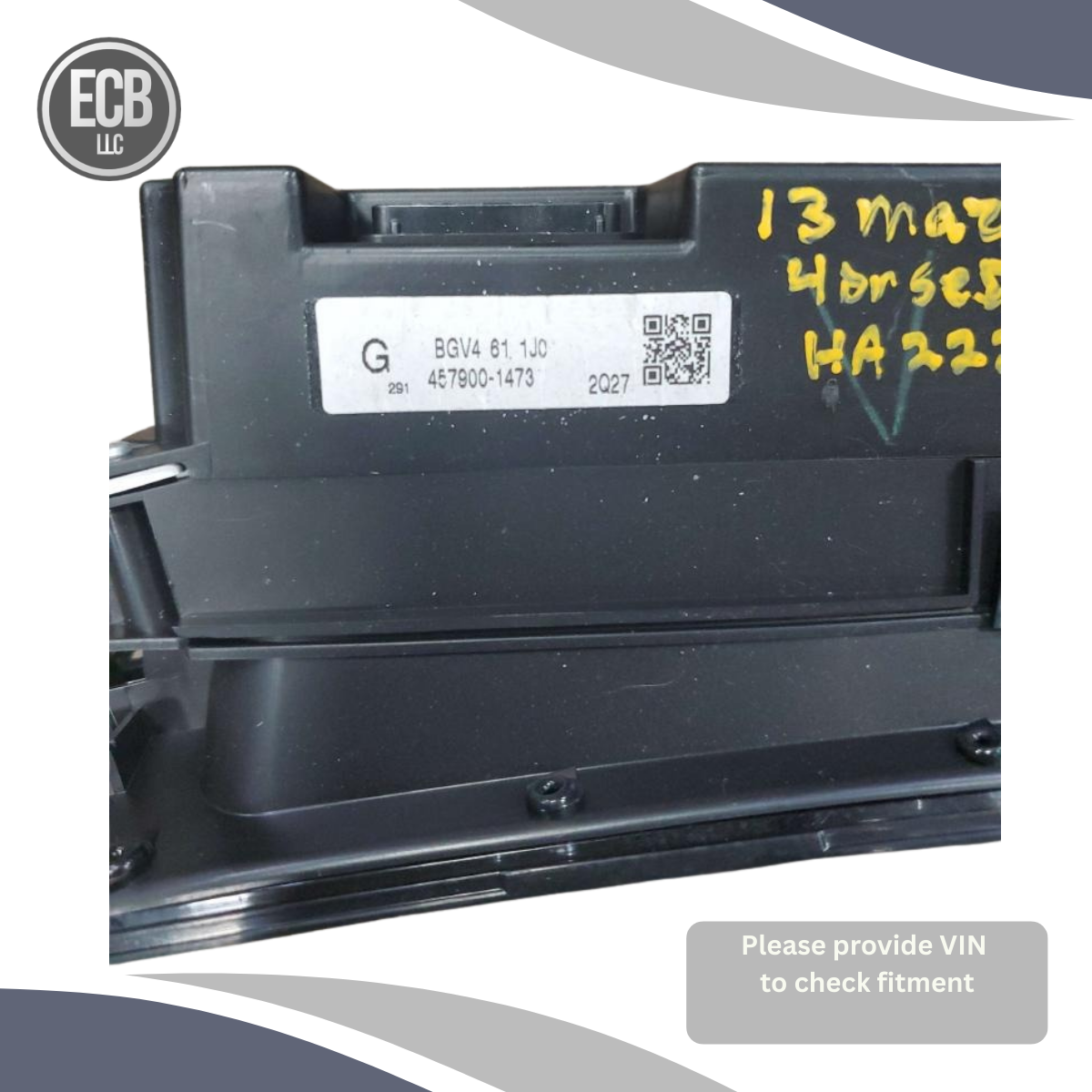 2012–2013 Mazda 3 Dash Information/GP<wbr/>S/TV Display Screen OEM — view 2