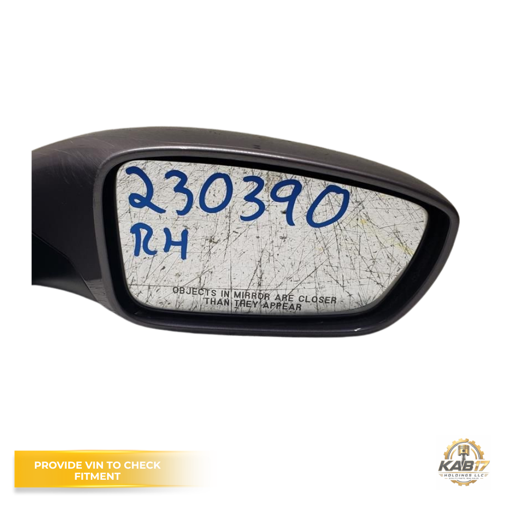 2011–2014 HYUNDAI SONATA RH Passenger Side Power View Mirror Assembly Gray OEM — view 3
