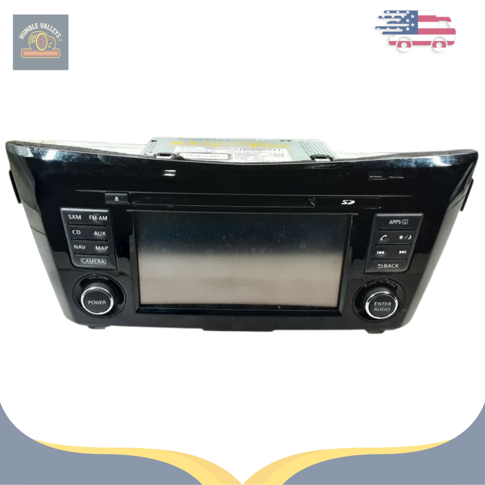 2014–2016 Nissan Rogue AM FM CD Navigation Radio Receiver OEM — view 1