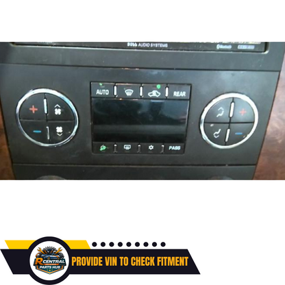 2012–2014 Chevrolet Tahoe A/C AC Heater Climate Temperature Control Option CJ2 — view 2