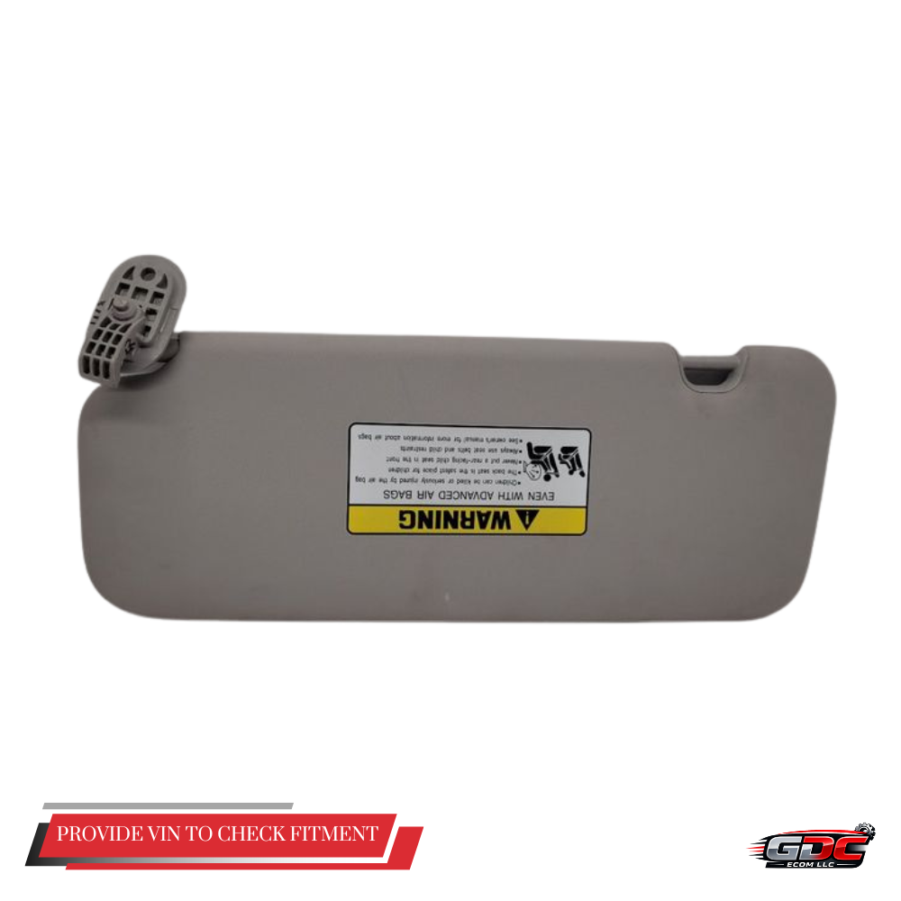 2017–2020 Hyundai Elantra RH Passenger Sunvisor Sun Visor with Mirror Gray OEM — view 2