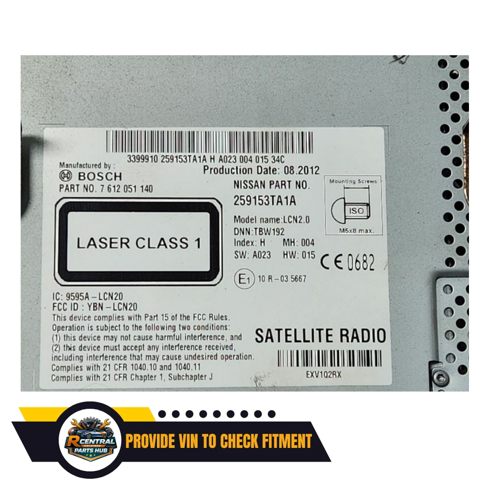2013–2014 Nissan Altima Sedan Navigation CD Player Radio 25915-3TA1A OEM 13 14 — view 4