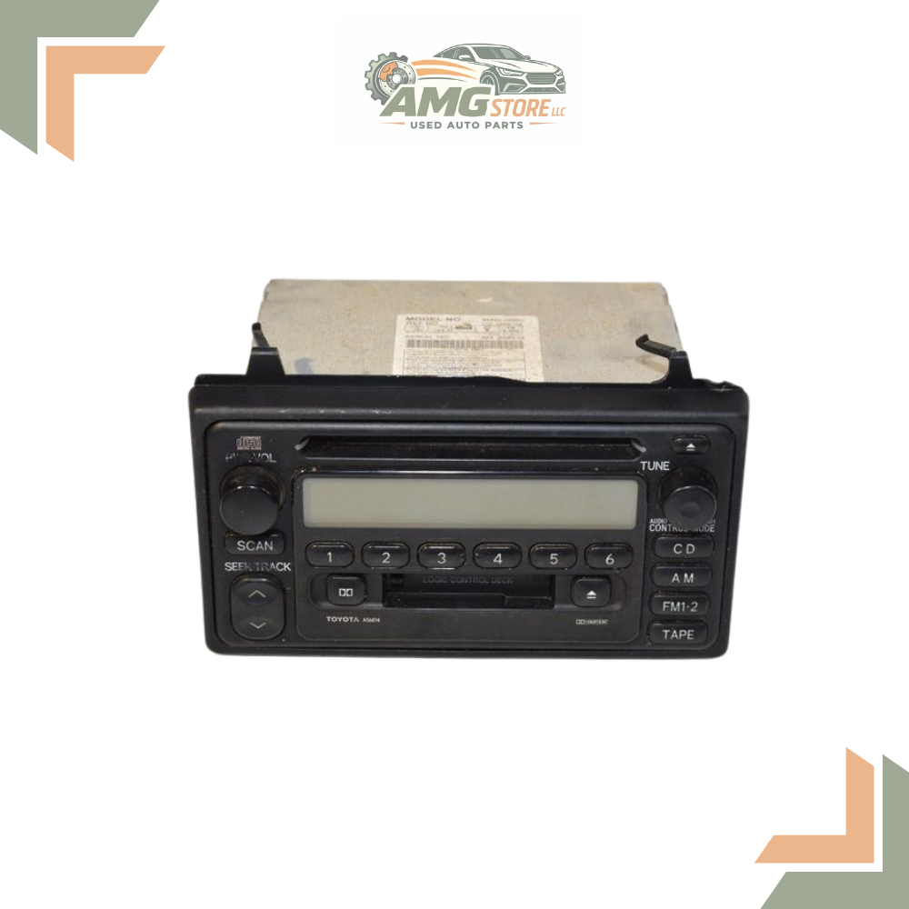 2000–2002 Toyota Celica Radio Receiver with CD Cassette ID A56814 OEM — view 1