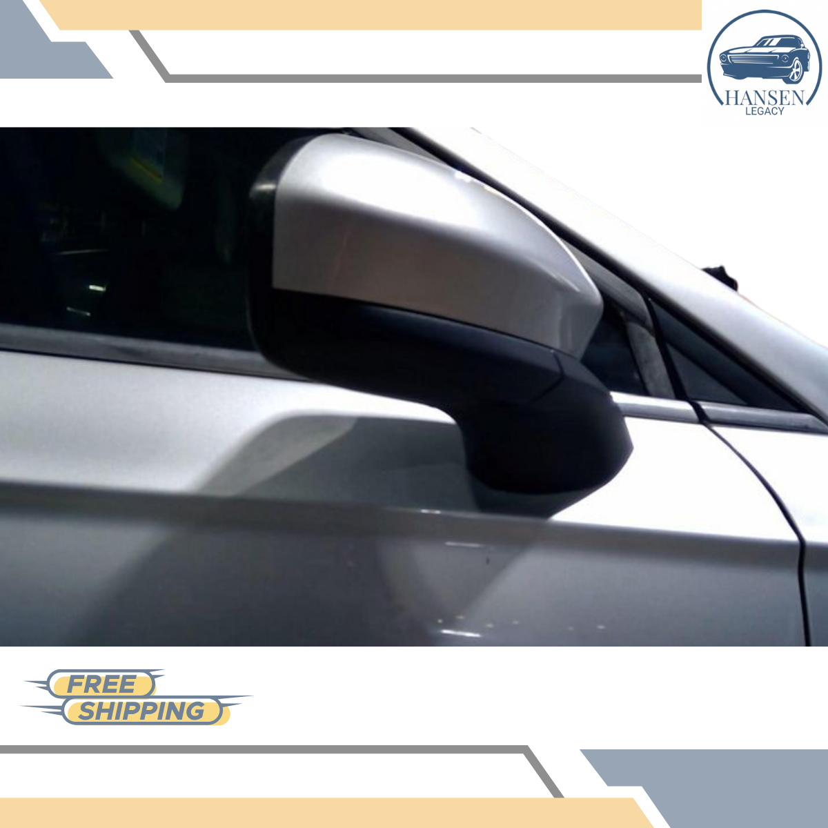2016–2020 Ford Fusion Right Passenger Side Power Door Mirror Silver RH 17 18 19 — view 2