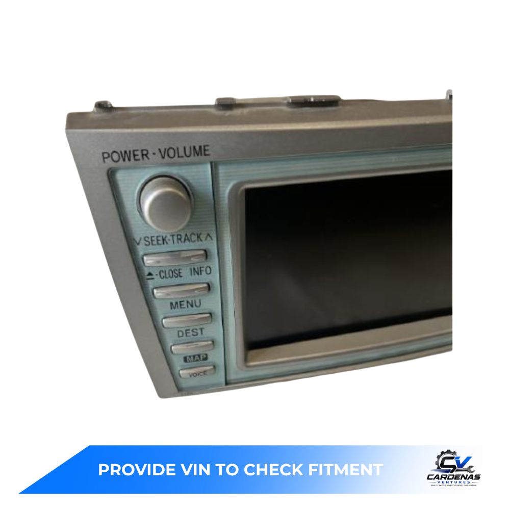 2007–2009 TOYOTA CAMRY HYBRID AM FM NAVIGATION SAT MP3/CD/DVD PLAYER RADIO E7011 — view 3