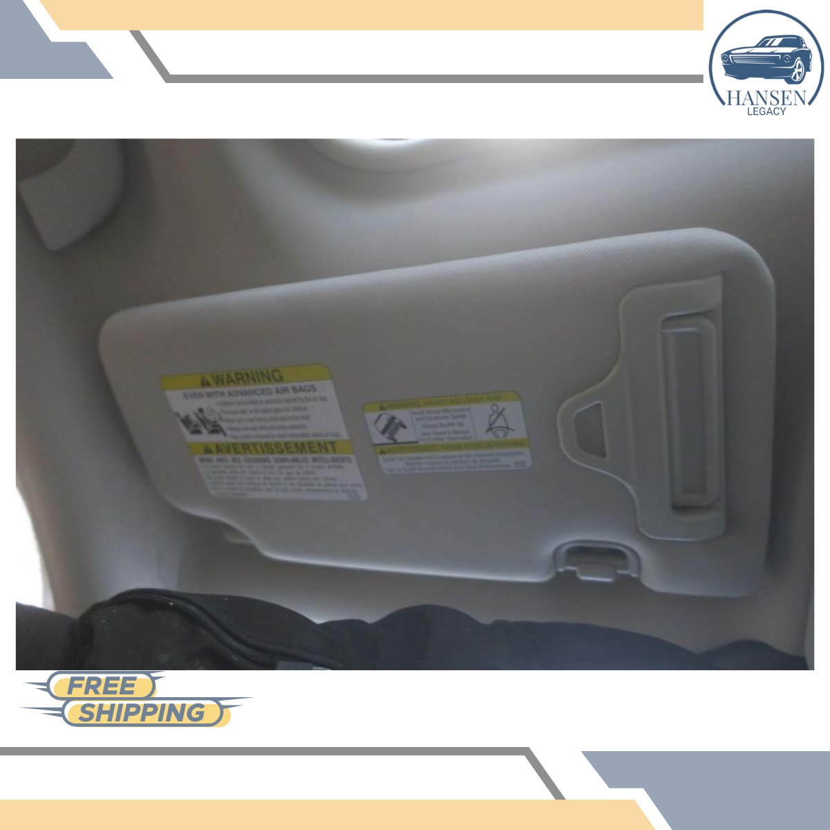 2019–2024 Subaru Forester Left Driver Sunvisor Gray 20 21 22 23 — view 4