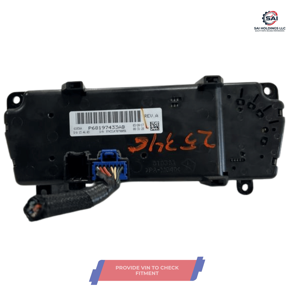 2014–2018 Jeep Wrangler Heater AC Temperature Control OEM — view 3