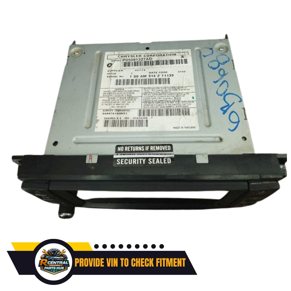 2012–2020 Dodge Caravan AM FM Radio Receiver With Display Screen OEM — view 2