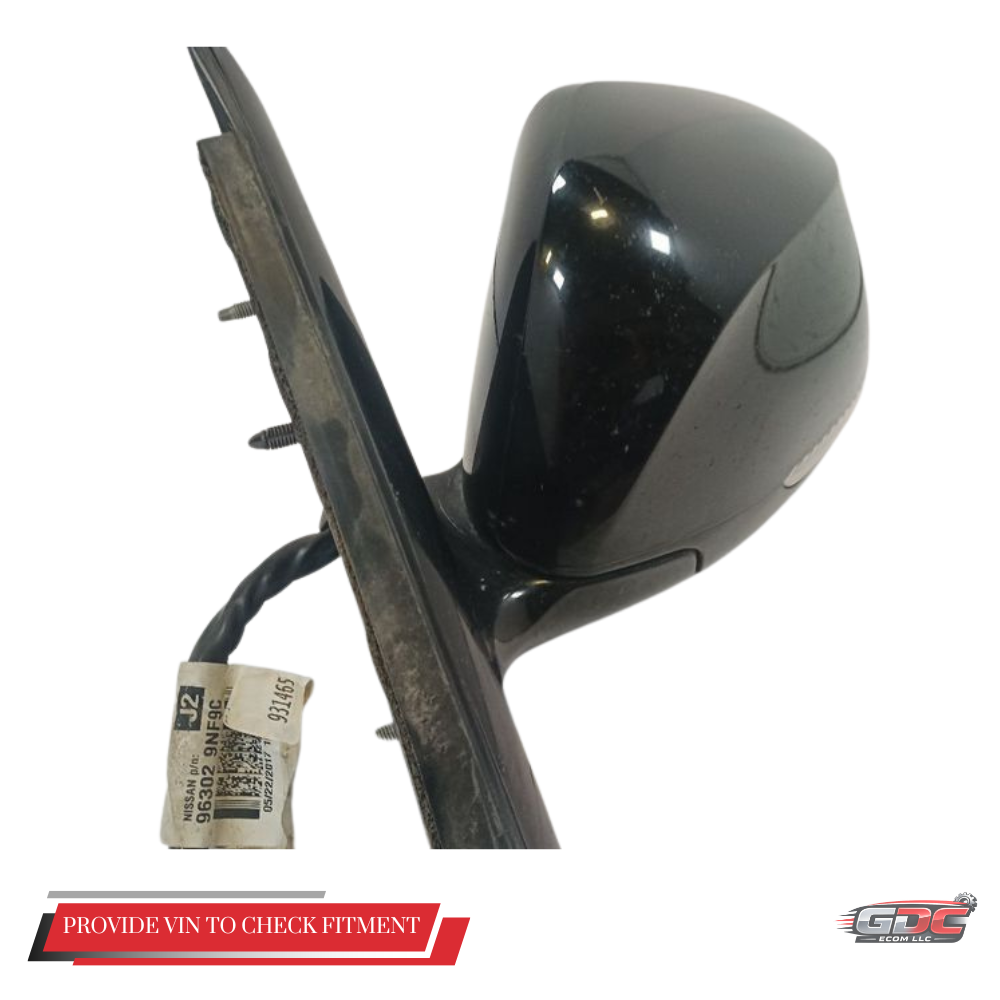 2017–2020 Infiniti QX60 Left Driver Side Door Mirror Assembly Black Power Heated — view 2
