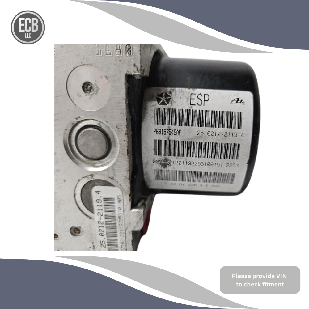 2014 Chrysler 300 Abs Anti-lock Brake Actuator Pump Module Assembly OEM — view 4