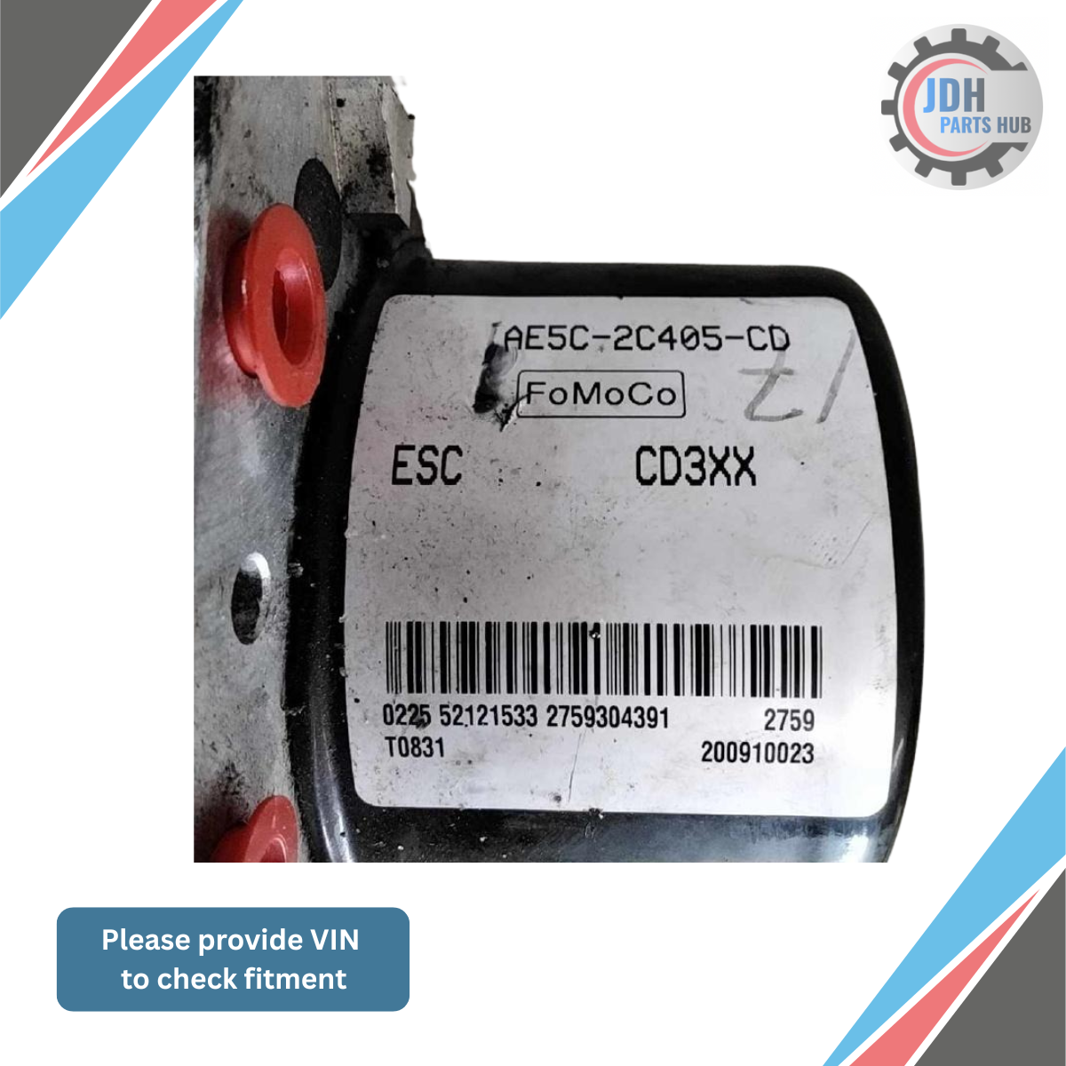 2010–2012 Ford Fusion ABS Anti Lock Brake Actuator Pump OEM — view 4
