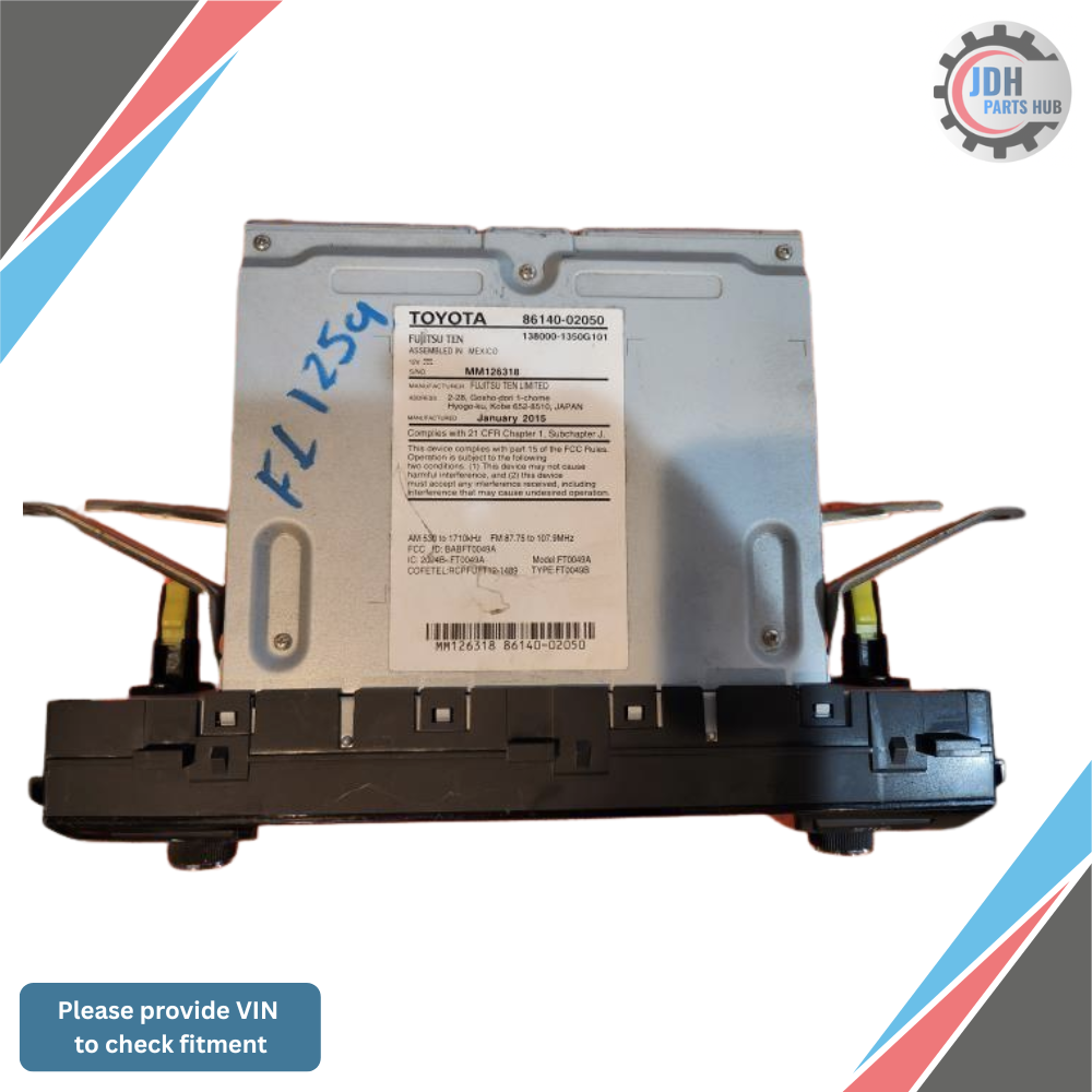 2014–2016 Toyota Corolla Radio Touchscreen Display CD ID 100149 OEM — view 2