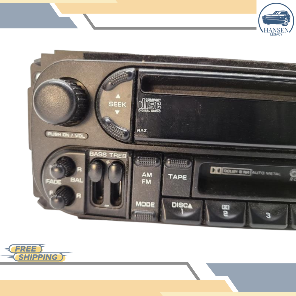 2002–2007 Jeep Liberty Radio Receiver CD Player Id RAZ 03 04 05 06 OEM — view 2