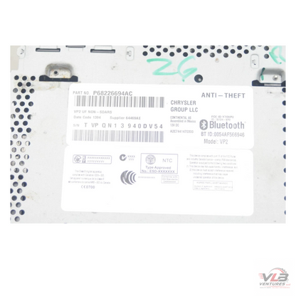 2015–2016 Chrysler 200 Dash Radio Display Screen OEM — view 2