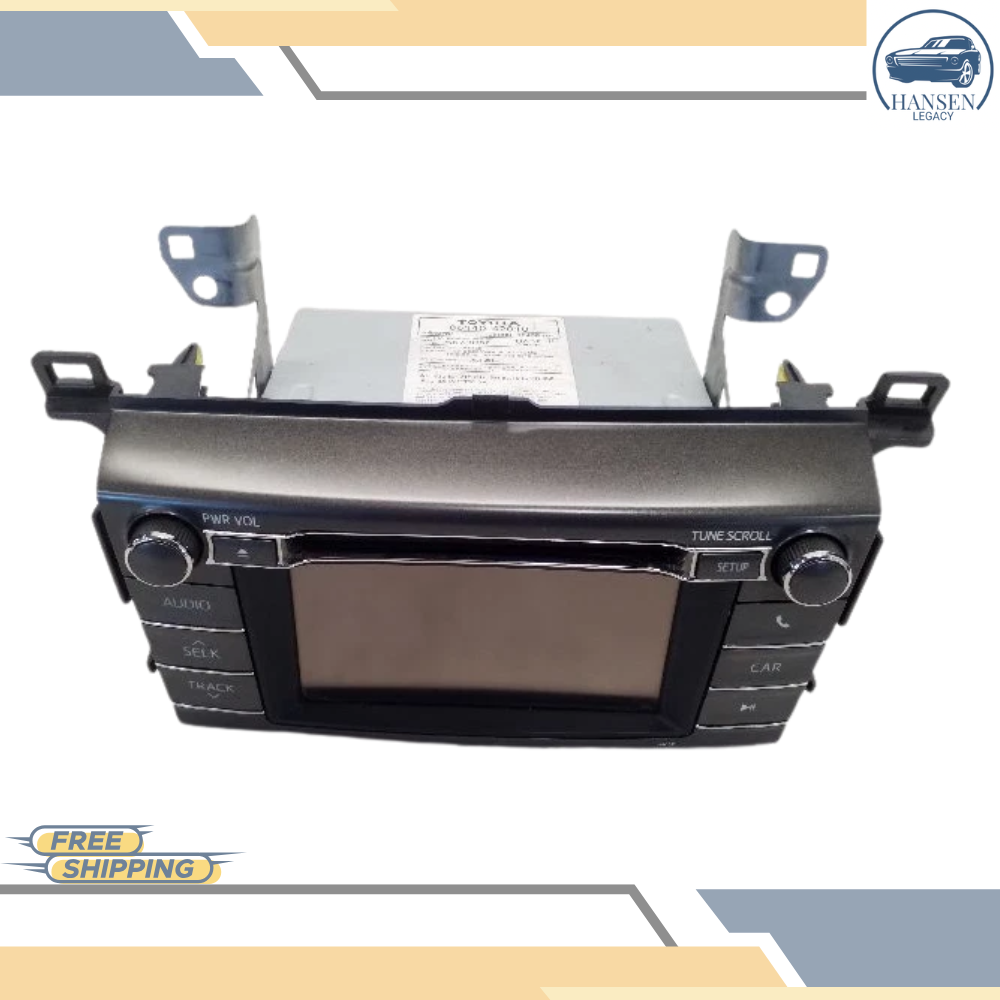 2013 Toyota Rav4 Radio Receiver with Display Screen 100067 OEM — view 1