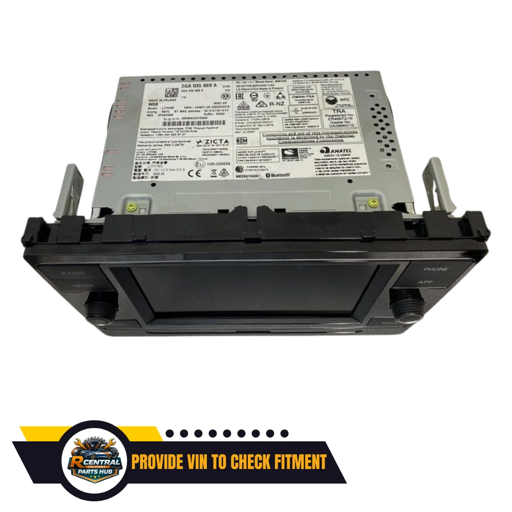 2019–2024 Volkswagen Jetta Radio Receiver Display Screen OEM — view 2