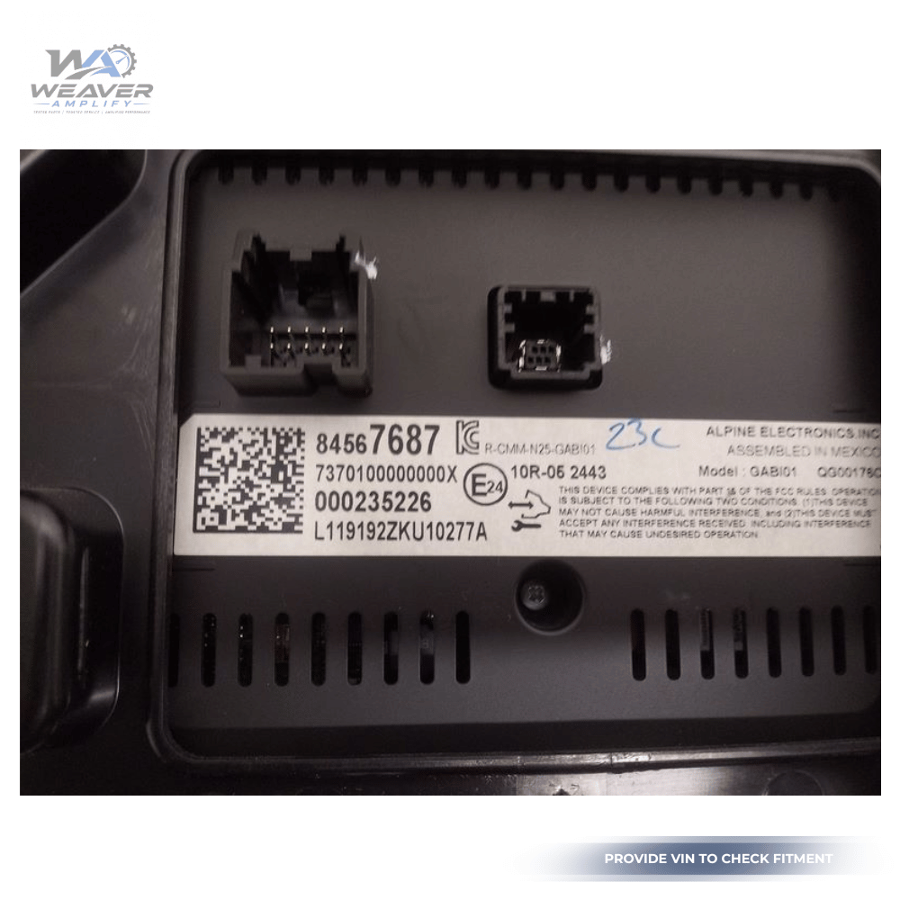2019–2023 Chevrolet Malibu Dash Mounted Information Display Screen OEM — view 4
