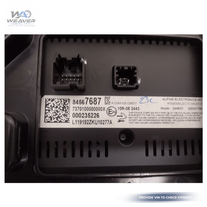 2019–2023 Chevrolet Malibu Dash Mounted Information Display Screen OEM — view 4