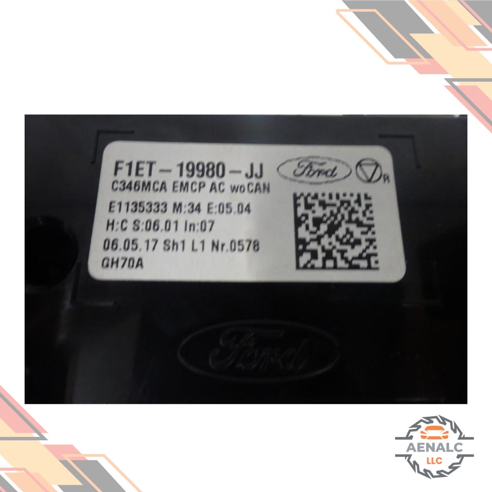 2015–2018 Ford Focus A/C AC Heater Temperature Control — view 3