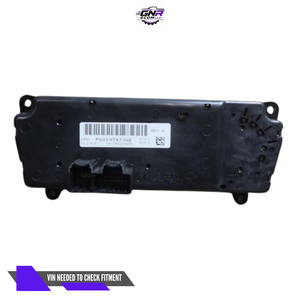 2014–2018 Jeep Wrangler Heater AC Temperature Control OEM — view 3