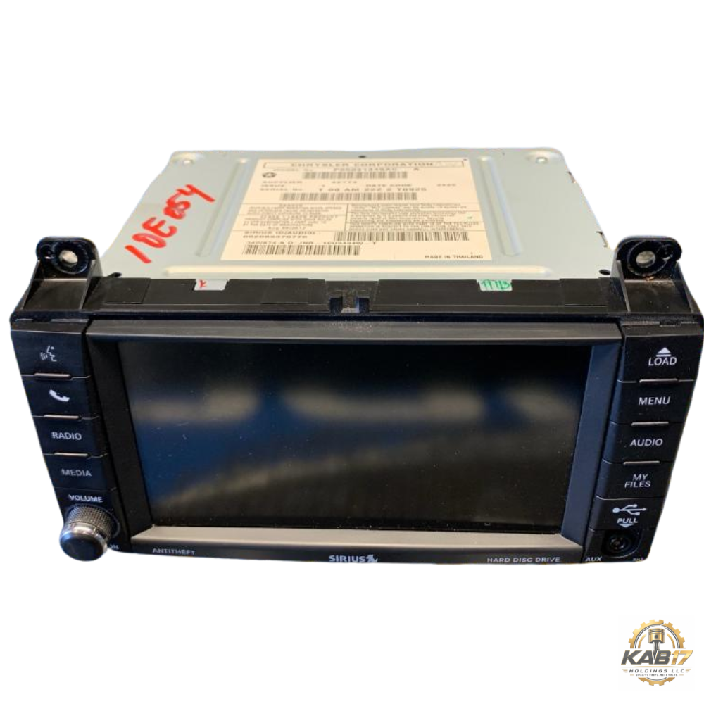 2011 Jeep Grand Cherokee Radio with Navigation Sat CD DVD HDD Face ID RHB OEM — view 1