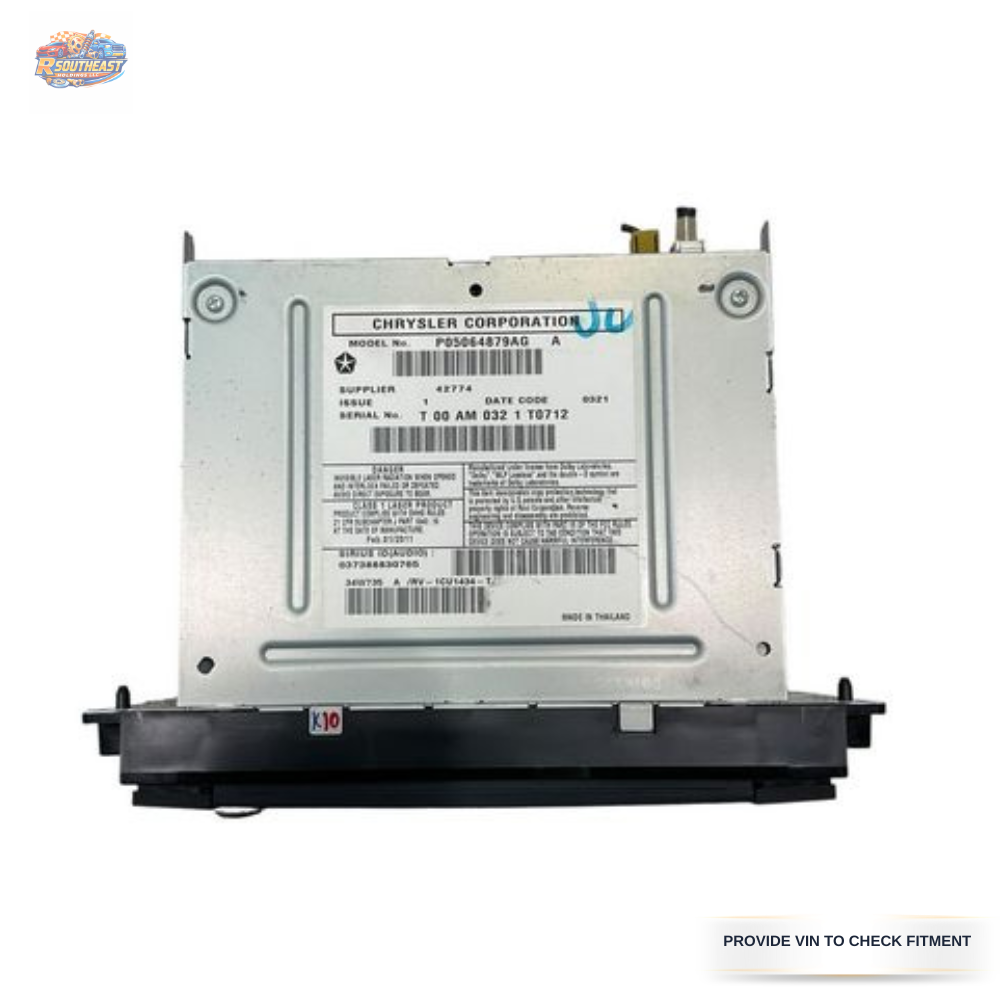 2008–2011 CHRYSLER TOWN & COUNTRY High Speed Radio CD DVD MyGig RBZ P05064879AG — view 3