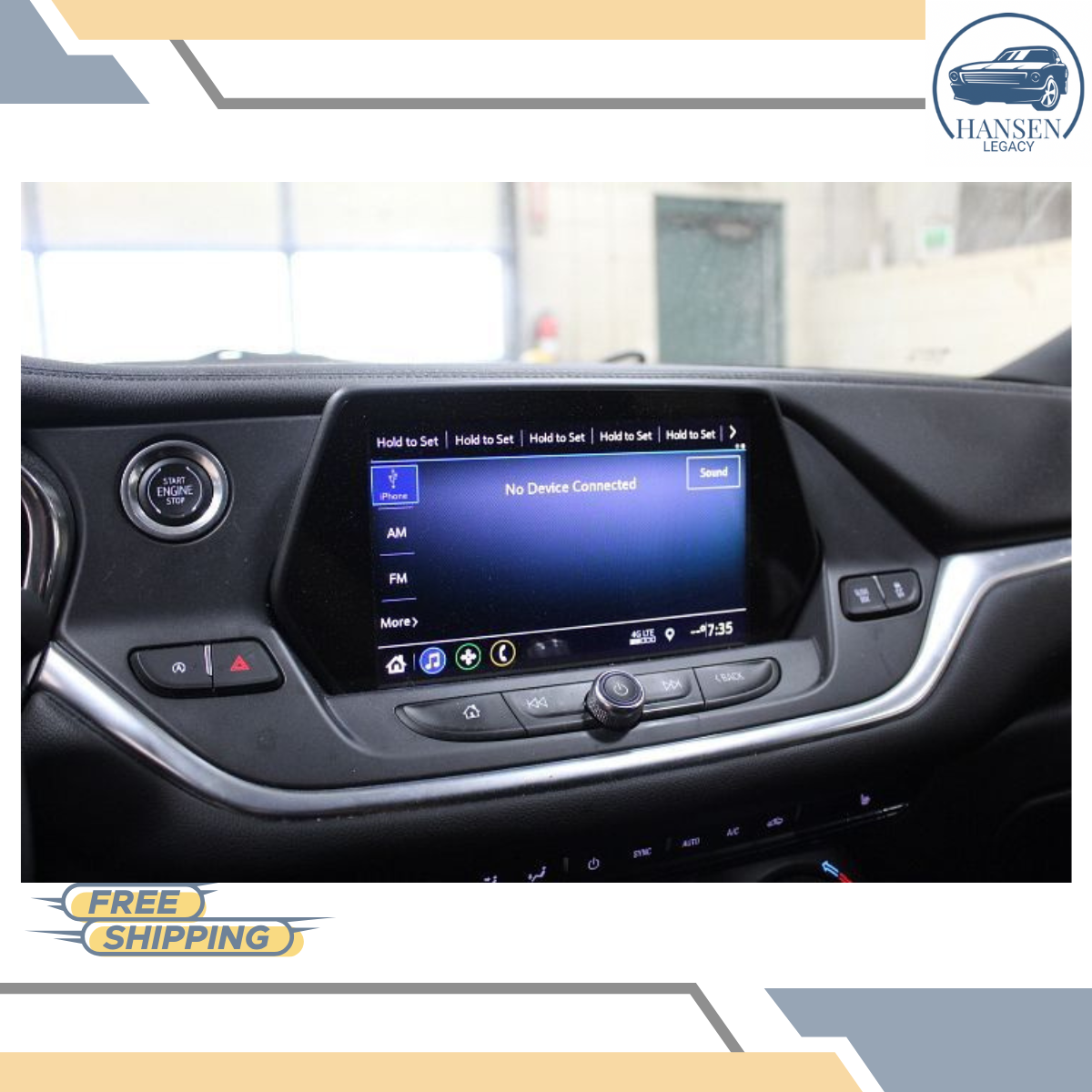 2020–2022 Chevrolet Blazer Dash Information Display Screen Control Panel Option IOR — view 1