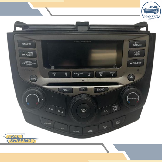 2004–2007 Honda Accord AM FM 6 Disc CD Player Radio Receiver OEM — view 1