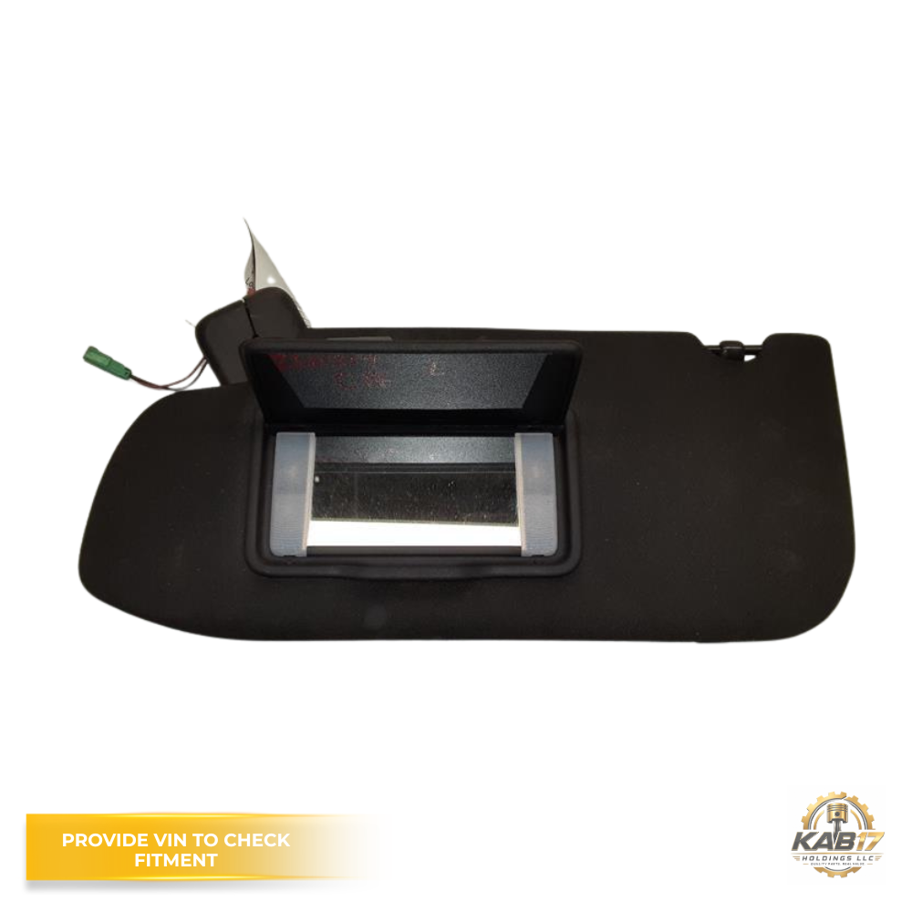 2013–2019 Ford Taurus LH Driver Sunvisor Sun Visor with Homelink Black OEM — view 3