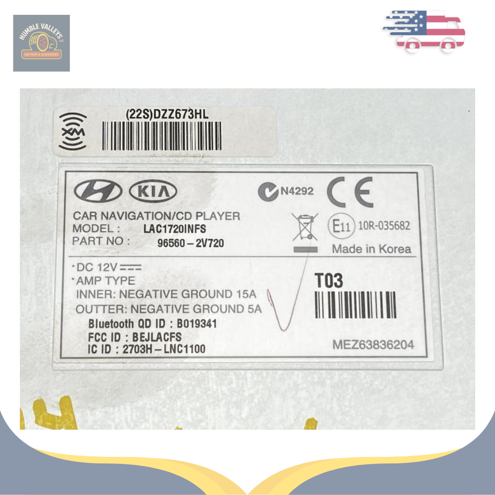2012–2015 Hyundai Veloster Radio Display Receiver Satellite CD OEM — view 3