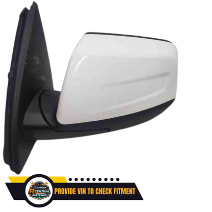 2017–2019 GMC Acadia Left Driver Side View Door Mirror Power White OEM — view 1