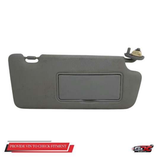 2012–2015 Honda Civic RH Passenger Sunvisor with Mirror Gray OEM — view 1