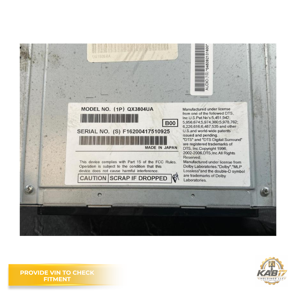 2012 FORD F-150 Radio Receiver Single Disc Satellite with Navigation OEM — view 3